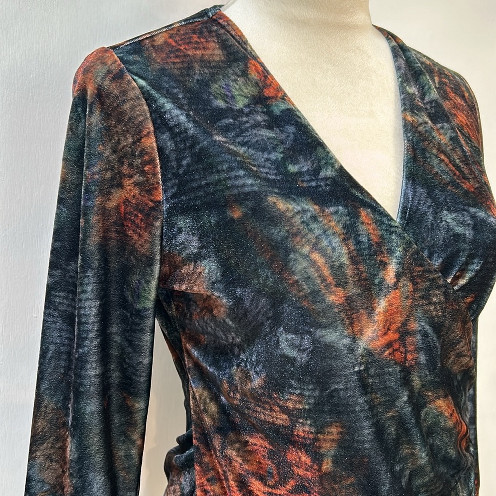 SOFT SURROUNDING VELVET ALYSSA TAPESTRY TOP WOMEN SIZE S - Picture 5 of 12